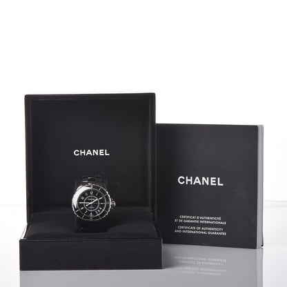 Chanel Stainless Steel Ceramic 38mm J12 Automatic Watch Black 7 of 7