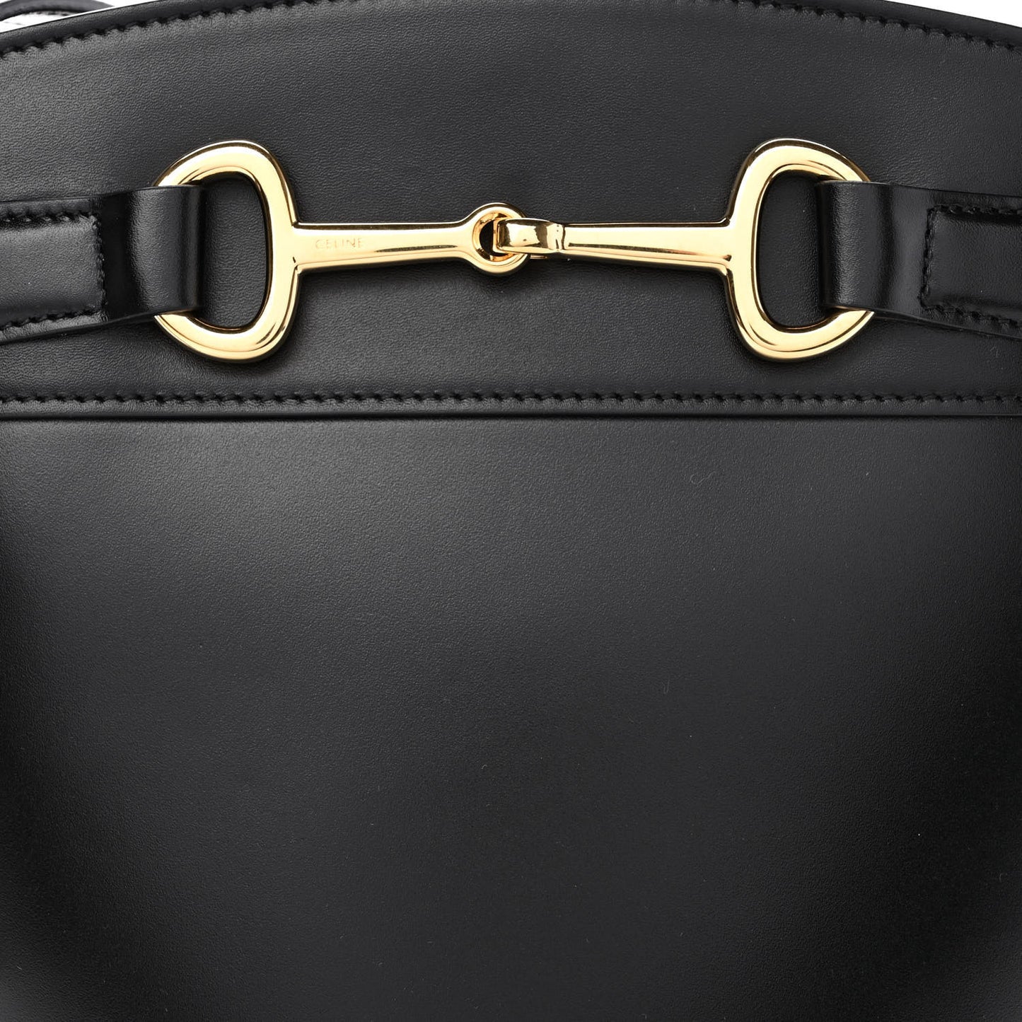 Calfskin Crecy Bucket Bag Black
