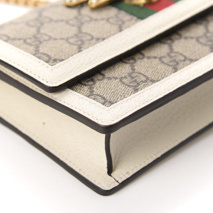 Gucci GG Supreme Monogram Web Queen Margaret Chain Wallet White 6 of 10