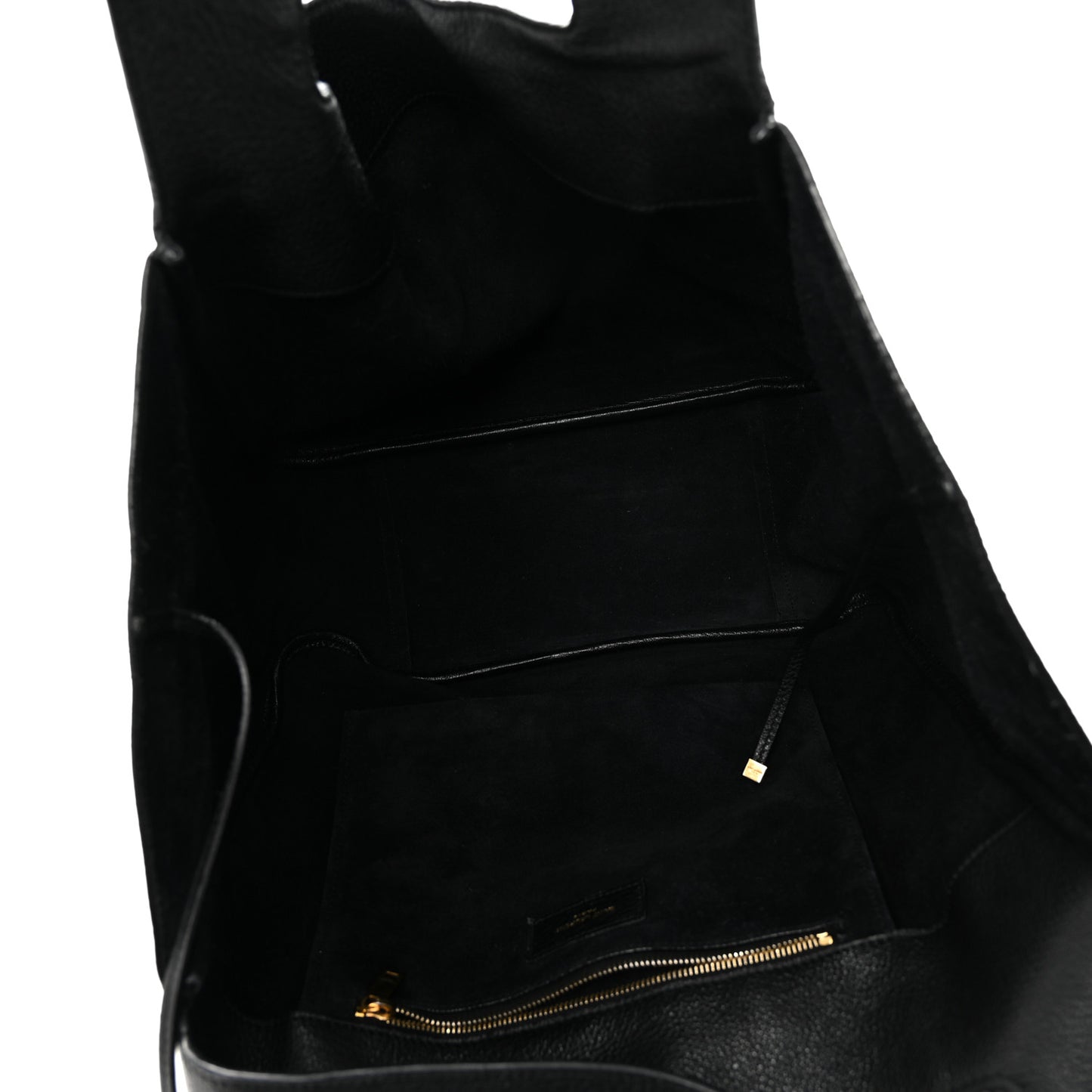 Grained Deerskin Bea Tote Black
