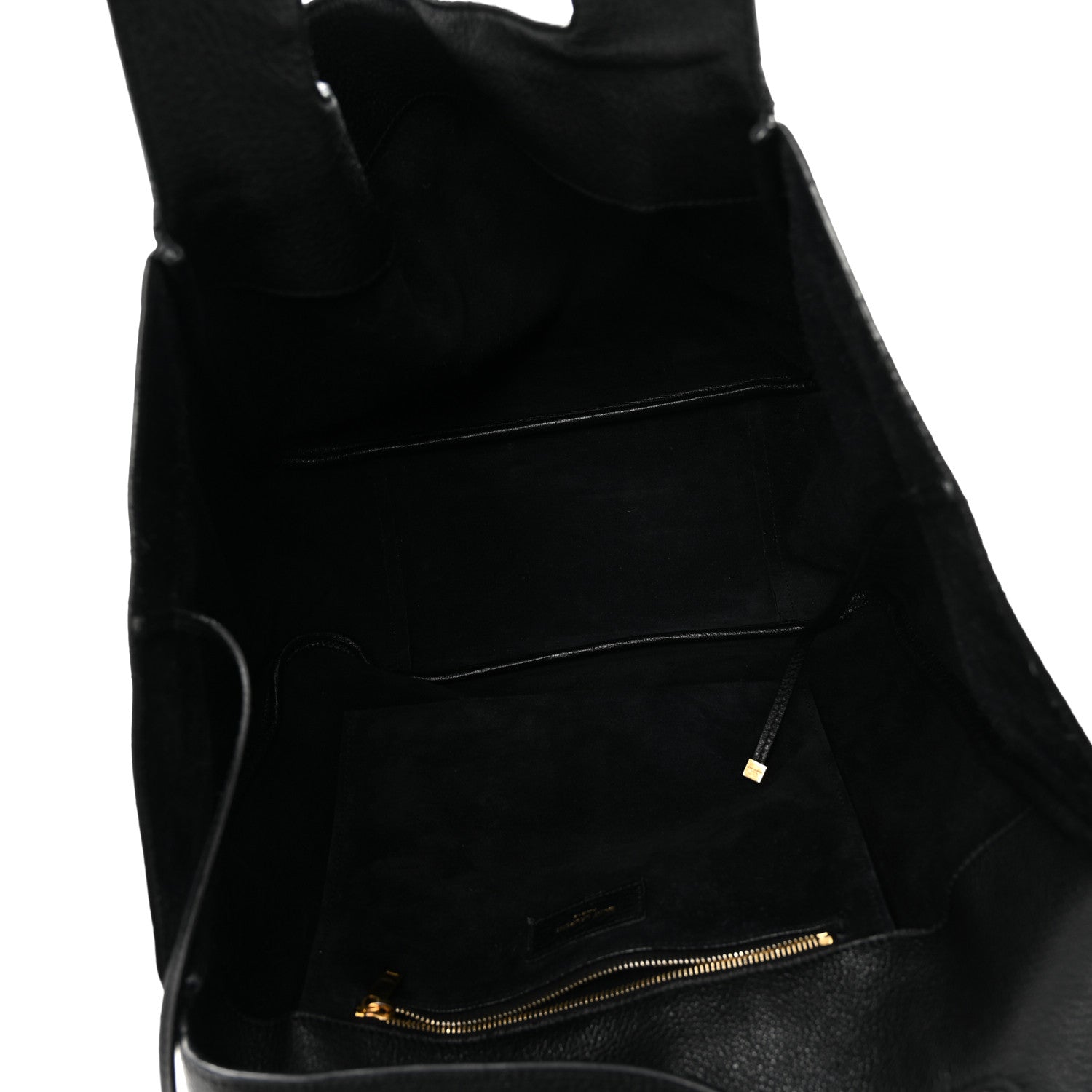 Saint Laurent Grained Deerskin Bea Tote Black 5 of 10