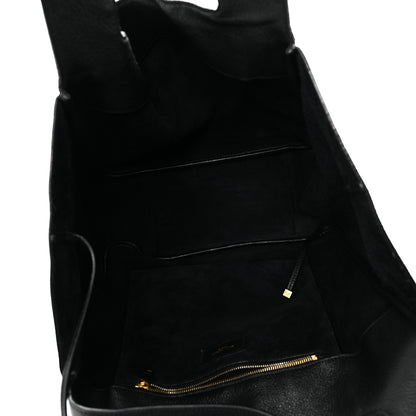 Saint Laurent Grained Deerskin Bea Tote Black 5 of 10