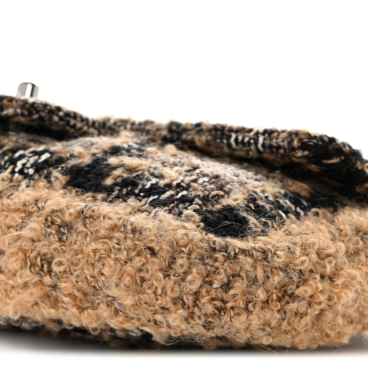 Tweed Quilted Small Single Flap Multicolor