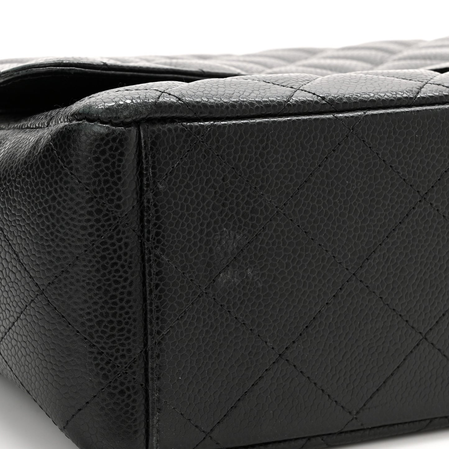 Caviar Quilted Maxi Double Flap Black