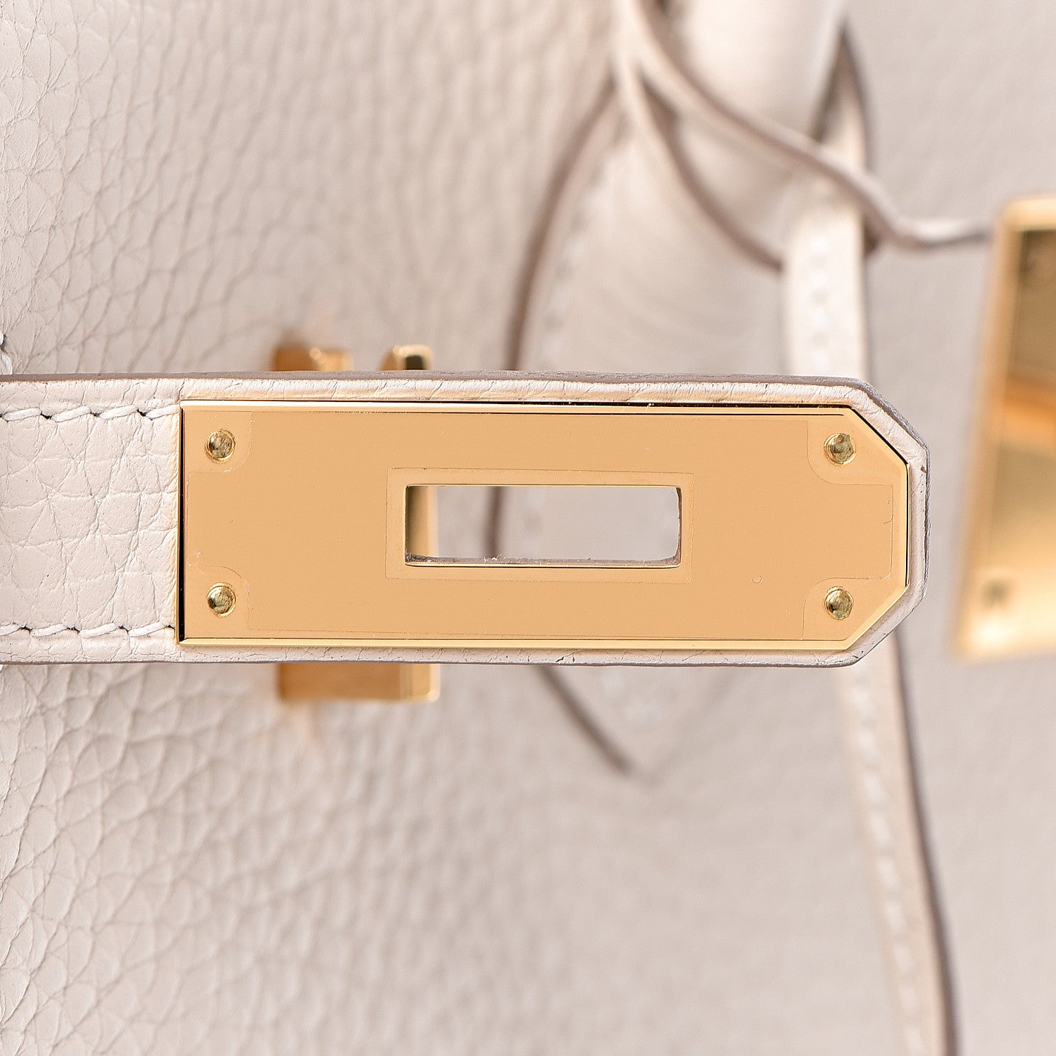 Hermes Taurillon Clemence Birkin 30 Craie 11 of 38