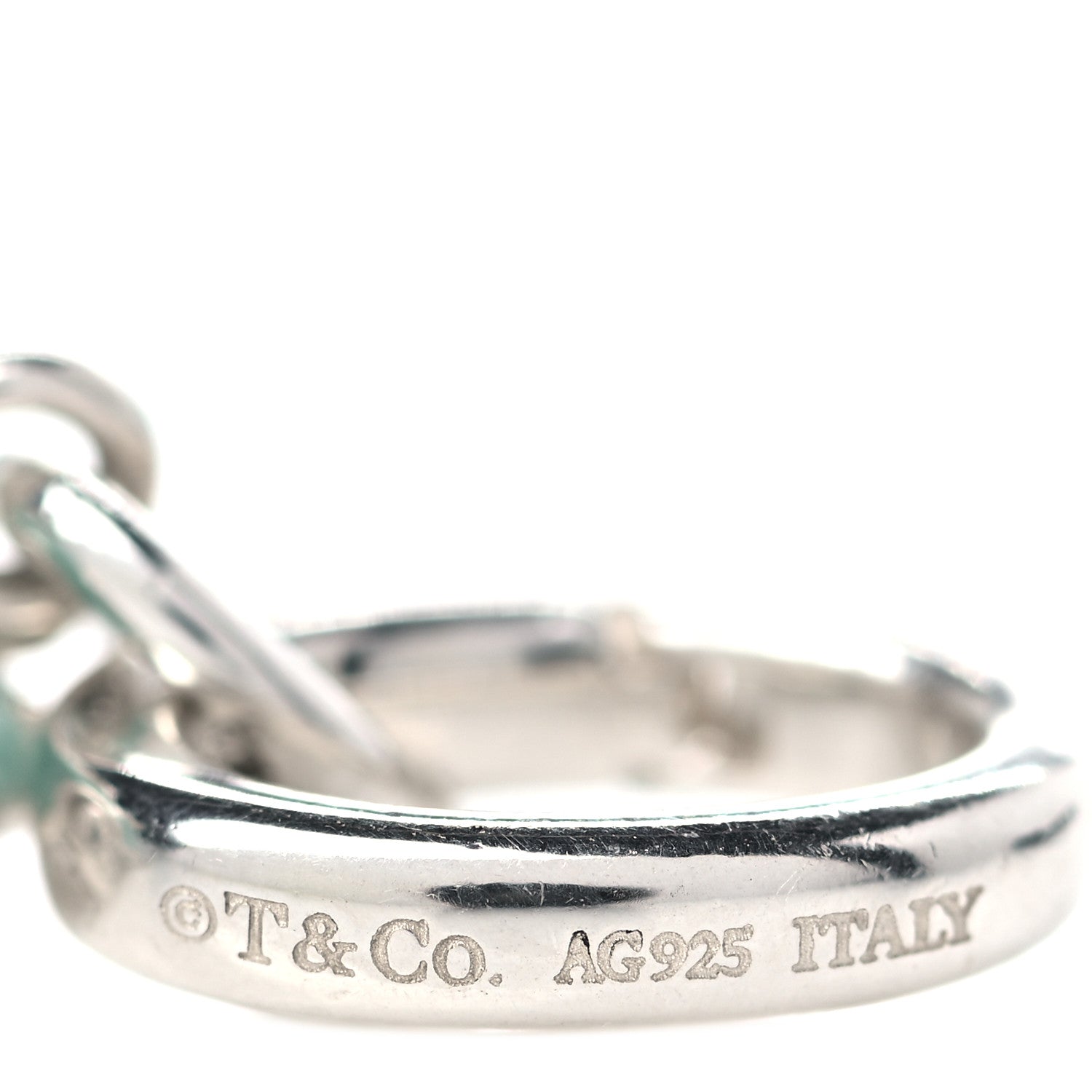 Tiffany Sterling Silver Enamel Car Charm Blue 4 of 6