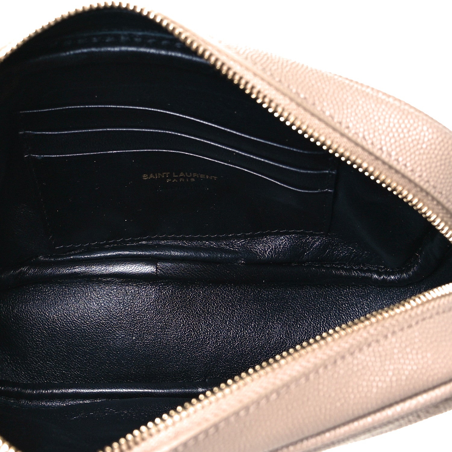 Saint Laurent Grain De Poudre Matelasse Monogram Mini Lou Camera Bag Dark Beige 5 of 7