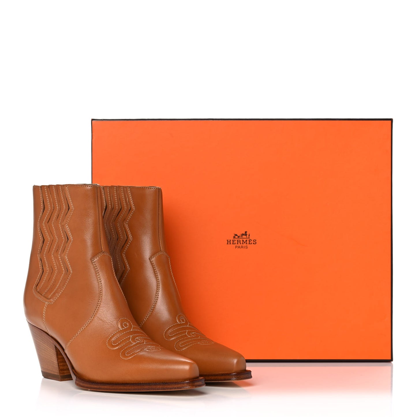 Calfskin Womens Vegas Ankle Boot 36.5 Naturel