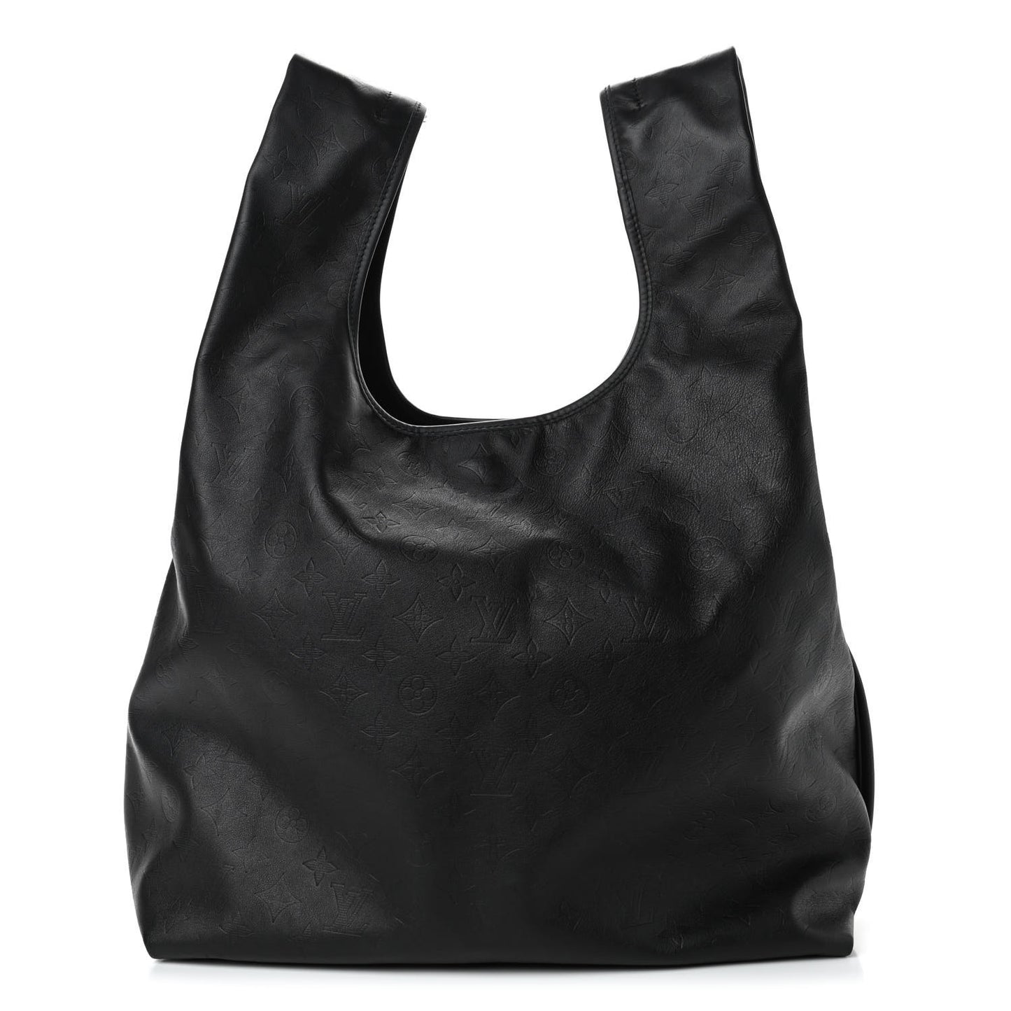 Calfskin Monogram Shadow Tote Black