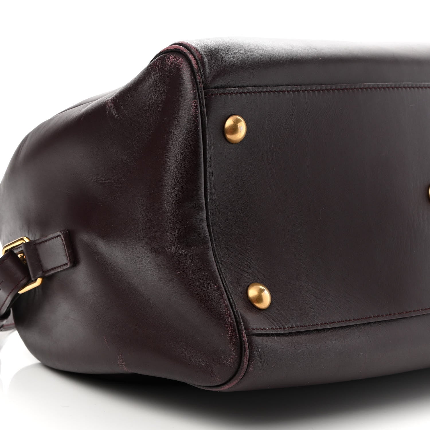 Saint Laurent Calfskin Classic Duffle 6 Amarena 8 of 13