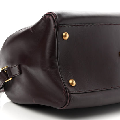 Saint Laurent Calfskin Classic Duffle 6 Amarena 8 of 13