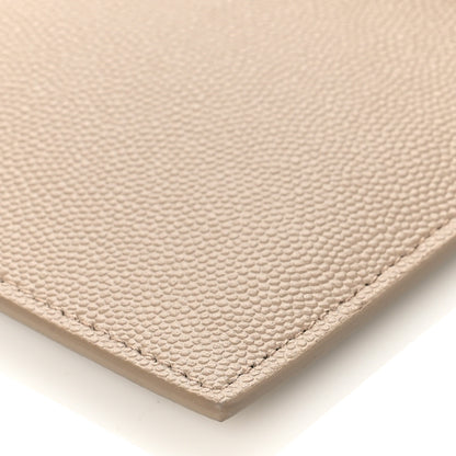Saint Laurent Grain De Poudre Uptown Pouch Dark Beige 8 of 8