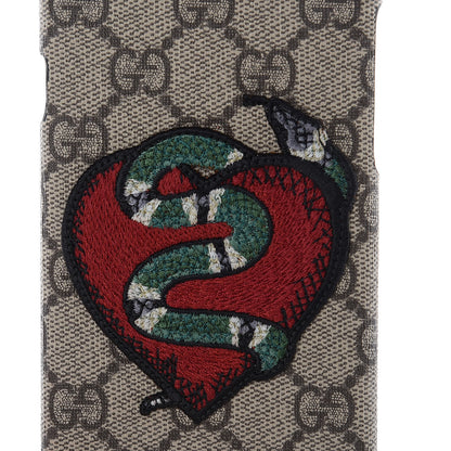 Gucci GG Supreme Monogram Kingsnake Heart Iphone 6 Plus Case 8 of 8