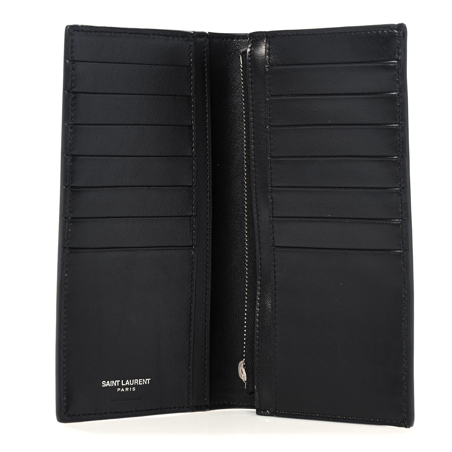Calfskin Continental Wallet Black