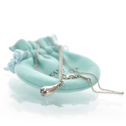 Tiffany Sterling Silver Elsa Peretti Teardrop Pendant Necklace 4 of 4