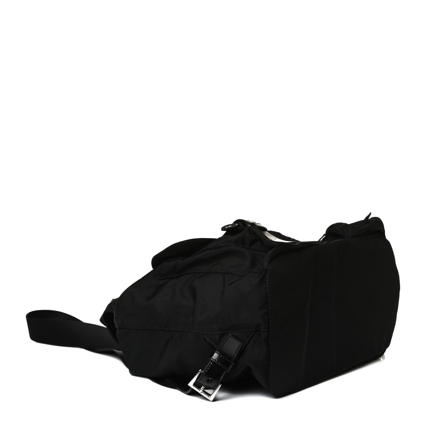 Tessuto Nylon Saffiano Medium Backpack Black