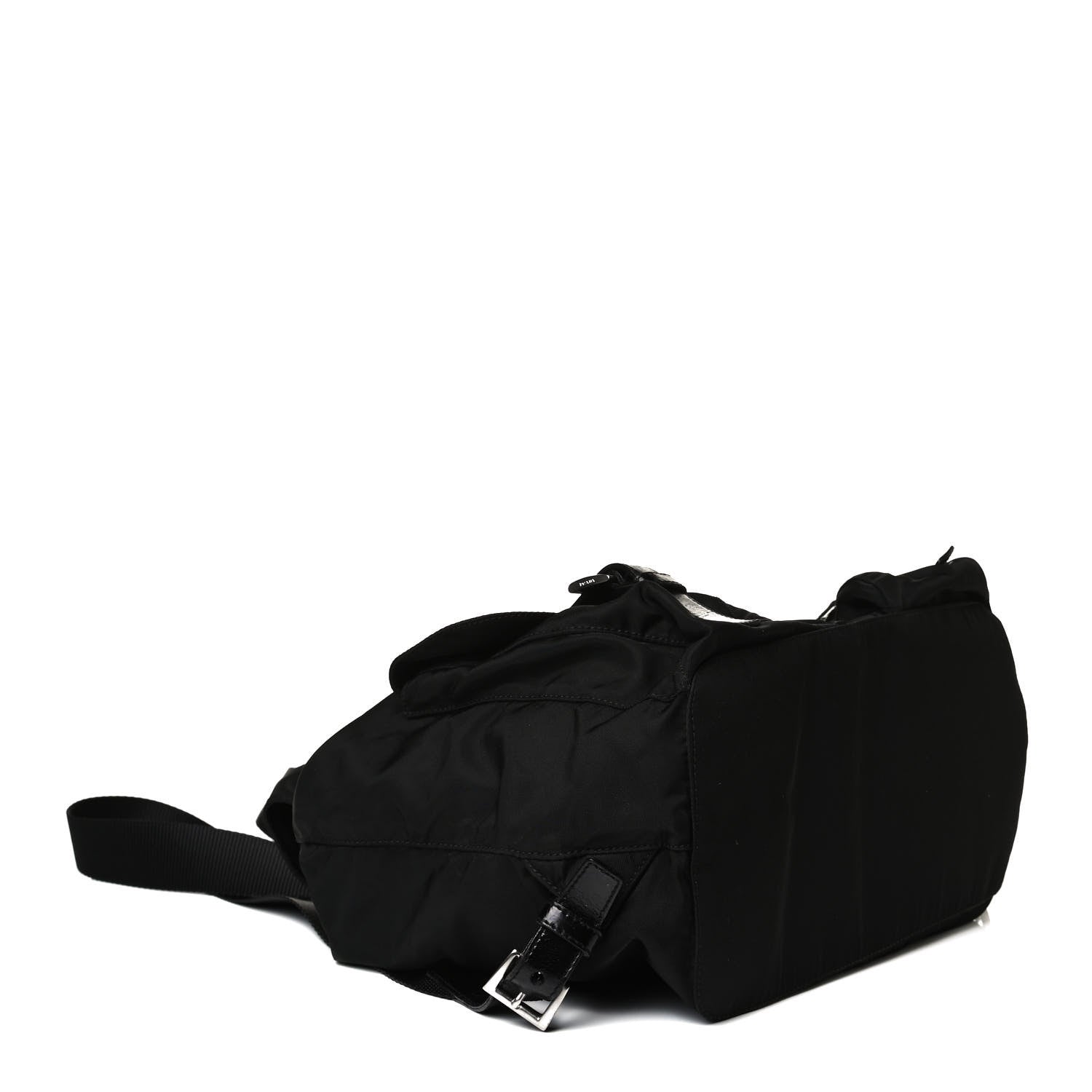 Prada Tessuto Nylon Saffiano Medium Backpack Black 4 of 17