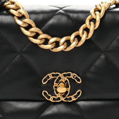 Chanel Lambskin Quilted Medium Chanel 19 Flap Black 8 of 12