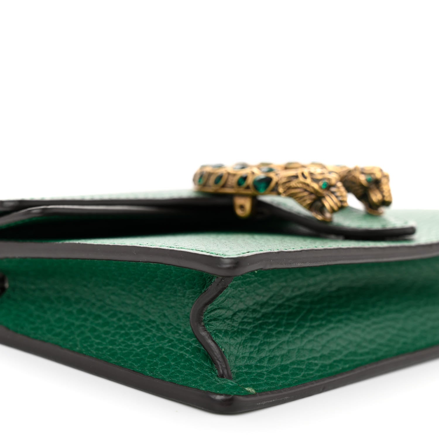 Gucci Dollar Calfskin Crystal Super Mini Dionysus Shoulder Bag Emerald 8 of 9