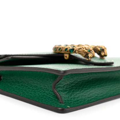 Gucci Dollar Calfskin Crystal Super Mini Dionysus Shoulder Bag Emerald 8 of 9