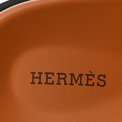 Hermes Toile De Coton Veau Lisse Mens Chypre Sandals 42.5 Prunoir Naturel 7 of 8