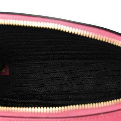 Prada Saffiano Lux Odette Crossbody Magenta 5 of 10