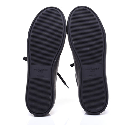Saint Laurent Calfskin Womens Andy Low Top Sneakers 38 Black 9 of 10
