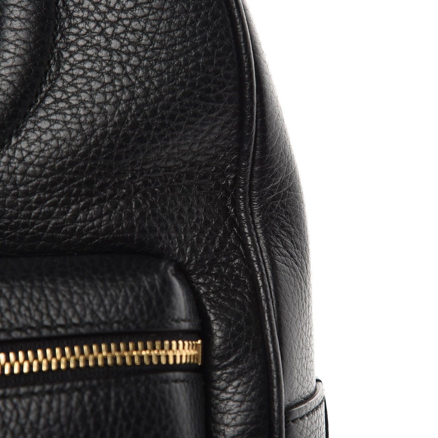 Pebbled Calfskin Soho Chain Backpack Black