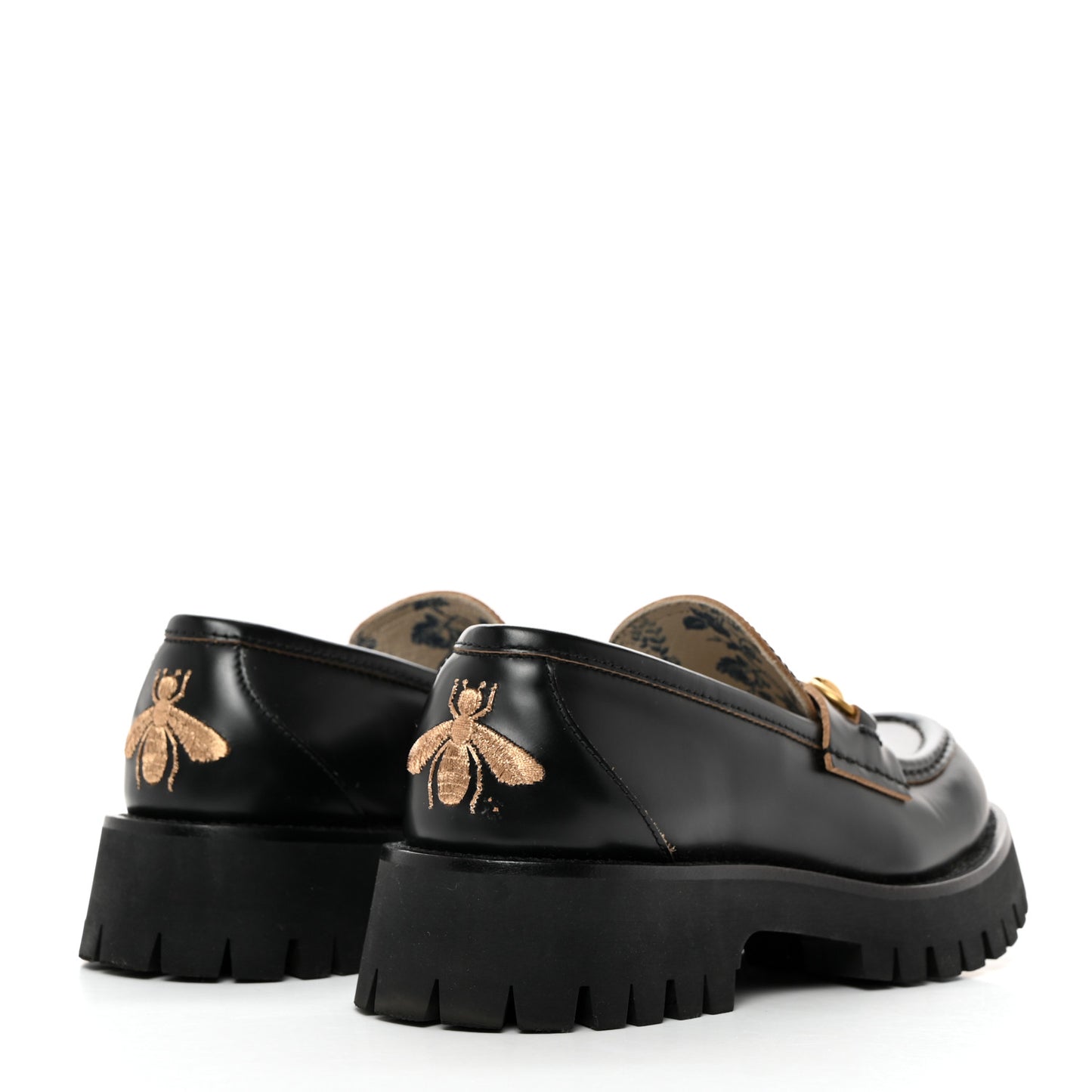 Cordovan Lux Womens Harald Horsebit 25mm Platform Loafers 38.5 Black