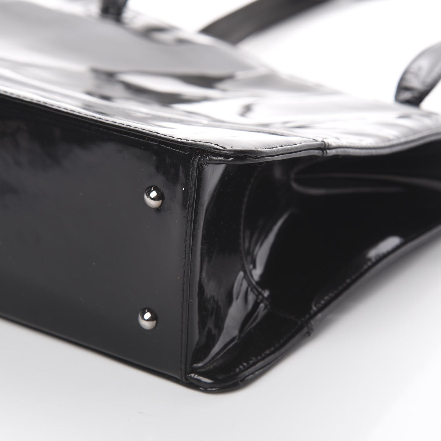 Patent Shoulder Bag Black