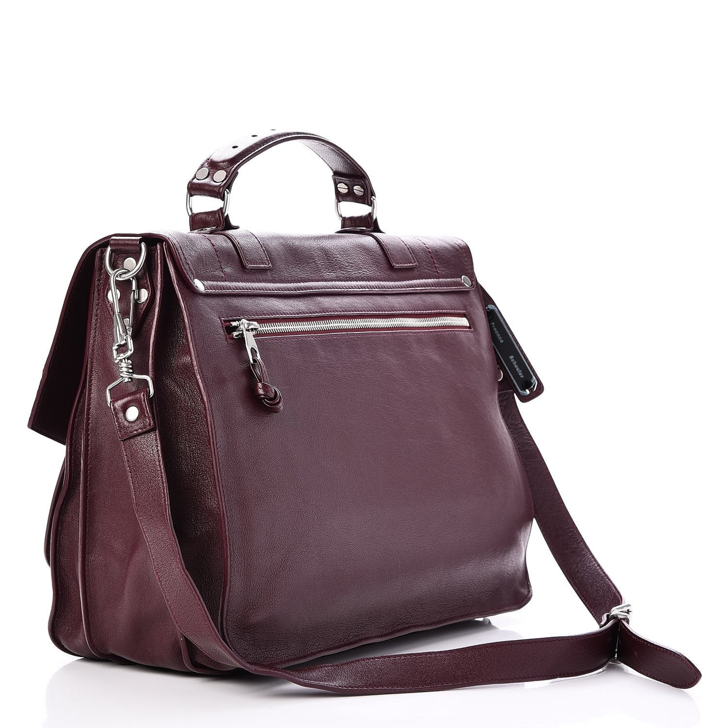 Lambskin Large PS1 Satchel Burgundy