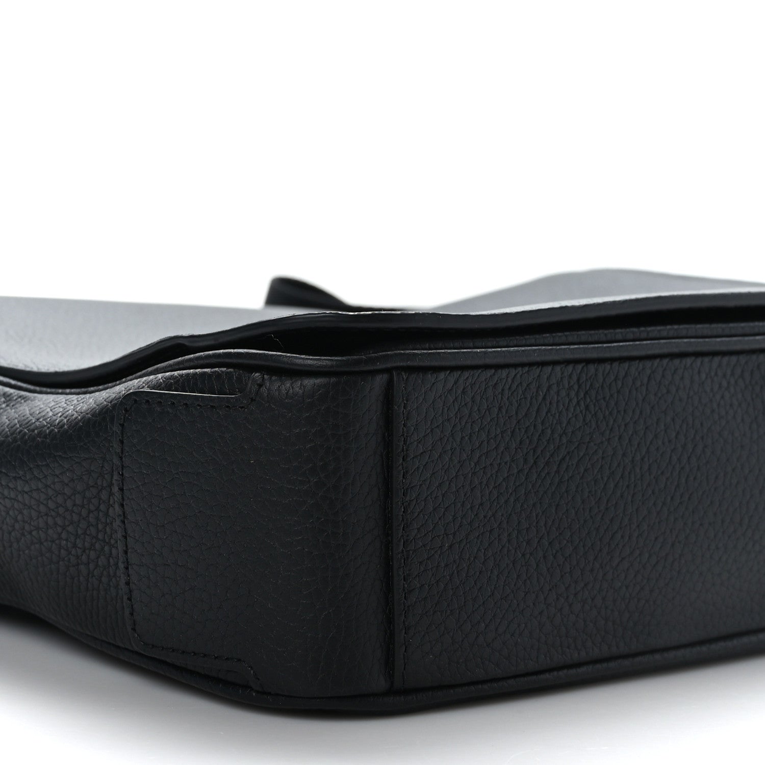 Burberry Grainy Calfskin Embossed Bruno Messenger Black 7 of 8