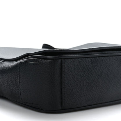 Burberry Grainy Calfskin Embossed Bruno Messenger Black 7 of 8