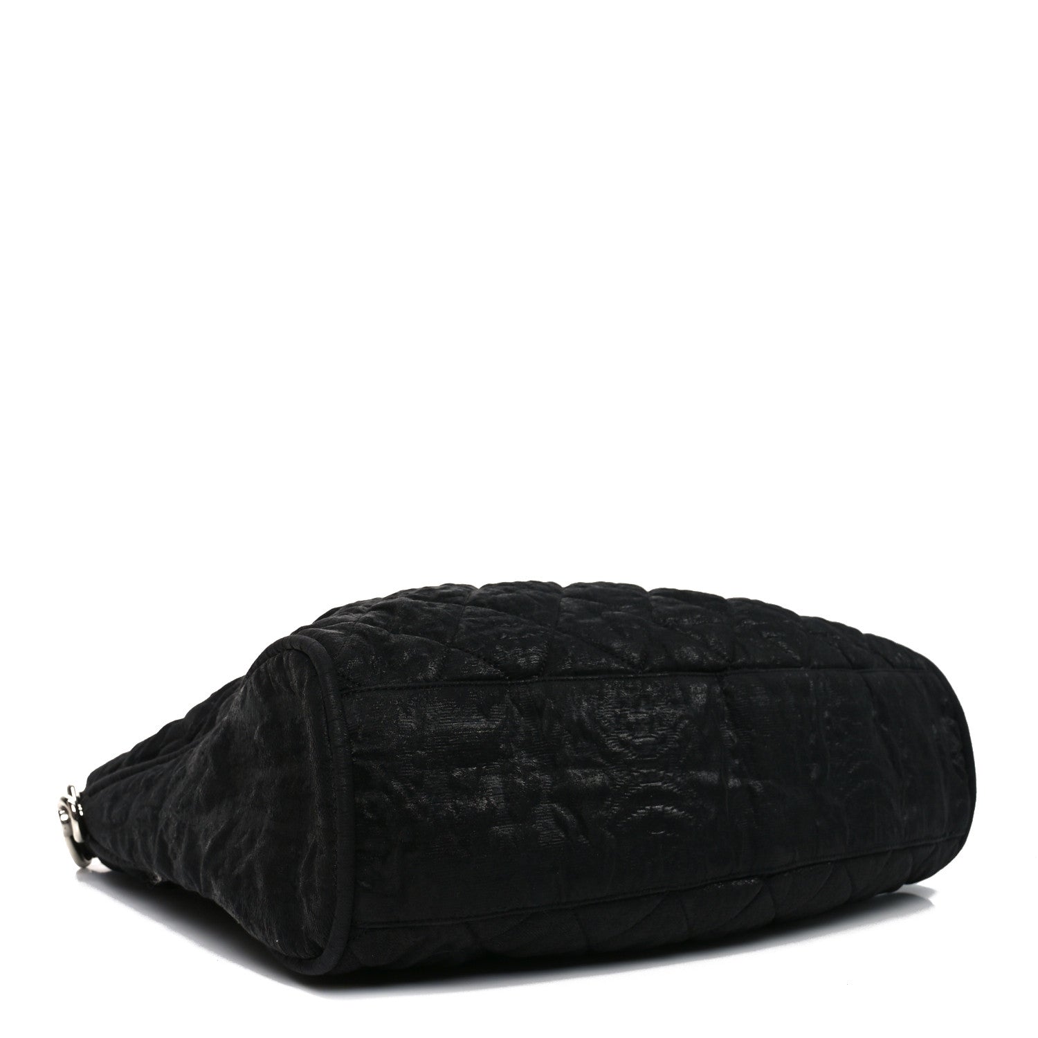Chanel Crinkled Coated Canvas Le Marais Hobo Black 4 of 12