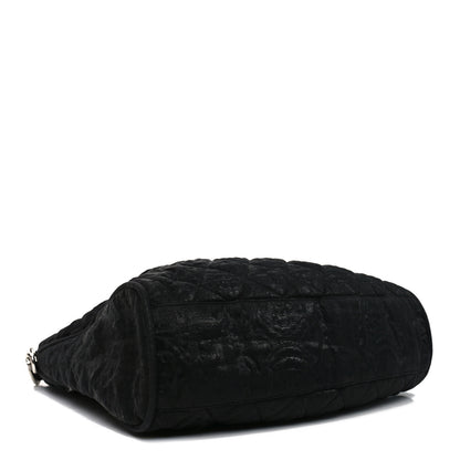 Chanel Crinkled Coated Canvas Le Marais Hobo Black 4 of 12