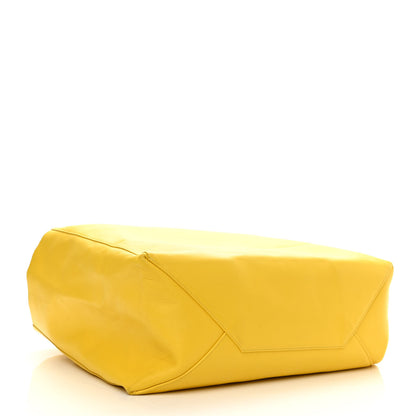 Celine Lambskin Horizontal Cabas Sun Yellow 3 of 7
