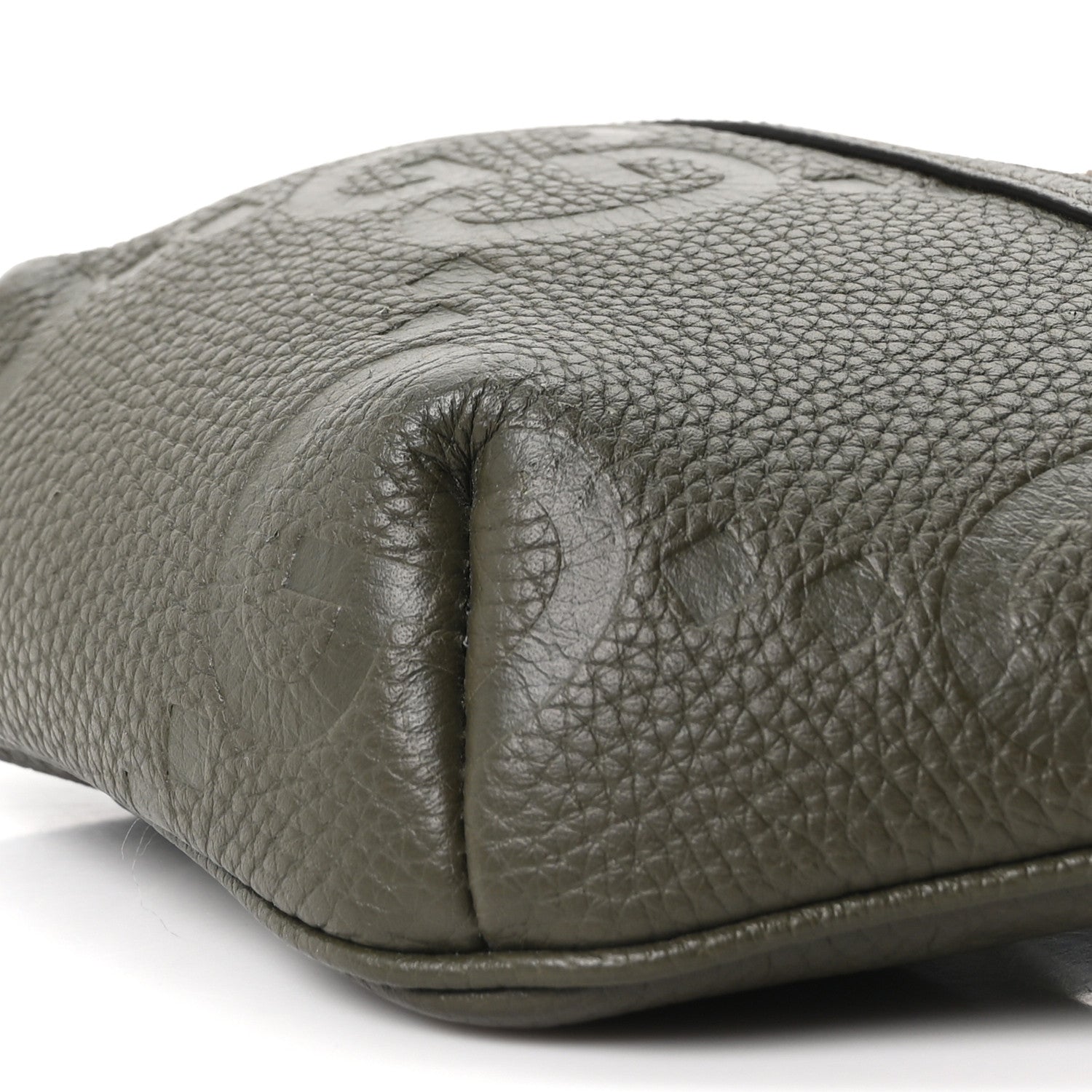 Gucci Piuma Calfskin Jumbo GG Embossed Small Belt Bag Dark Green 18 of 19