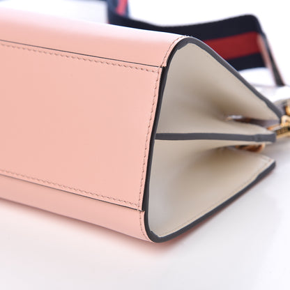 Gucci Nappa Bamboo Web Mini Nymphaea Top Handle Bag Perfect Pink Mystic White 10 of 10