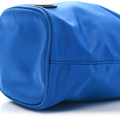 Prada Saffiano Tessuto Nylon Bucket Wristlet Bluette 9 of 9