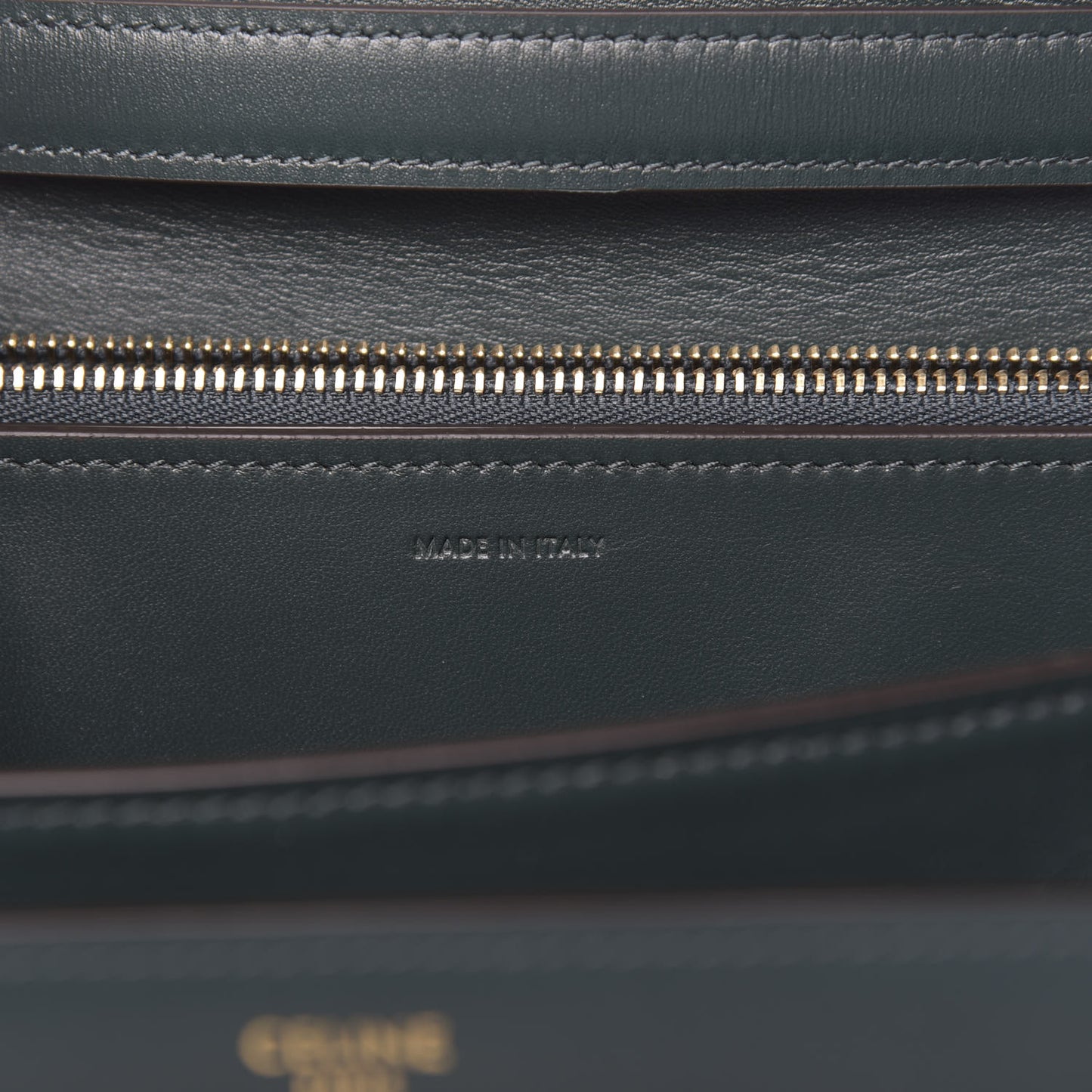 Box Calfskin Medium Classic Box Flap Bag Dark Green