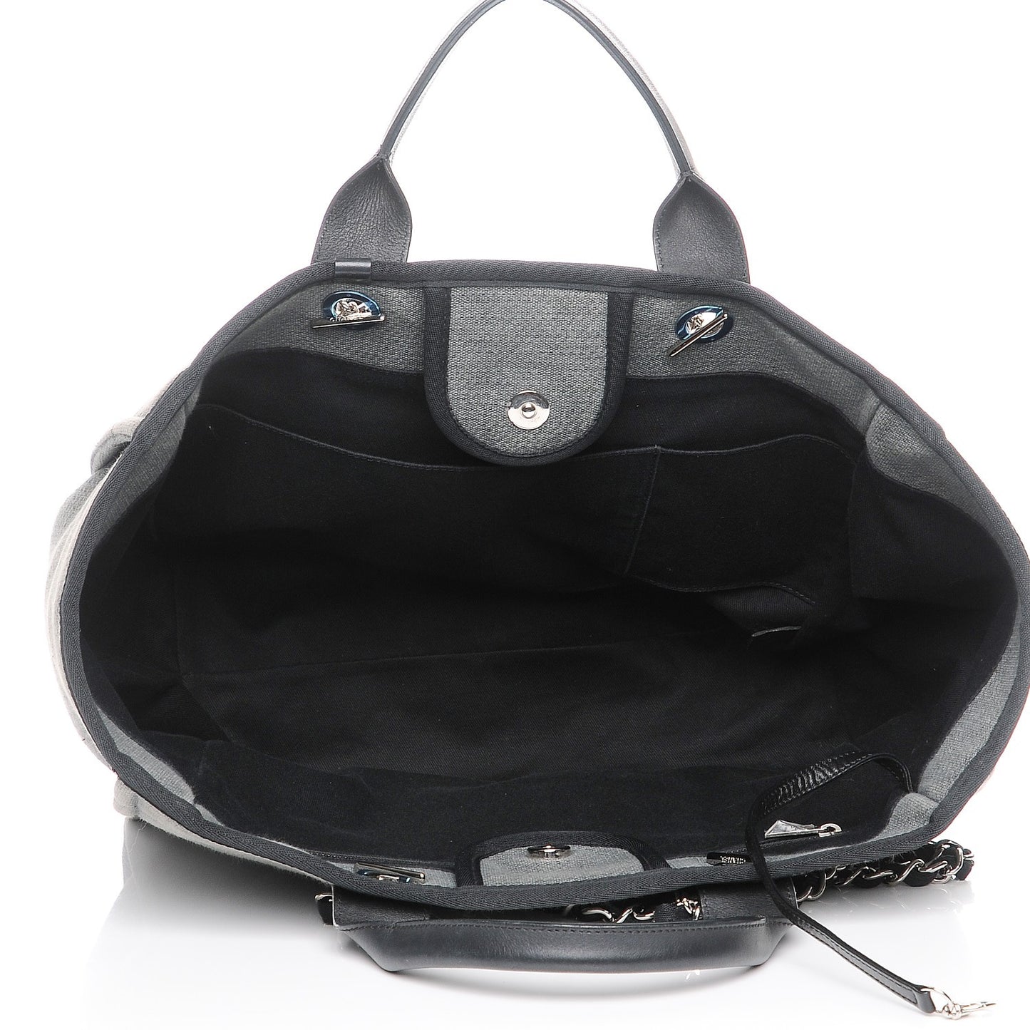 Canvas Deauville Large Tote Grey