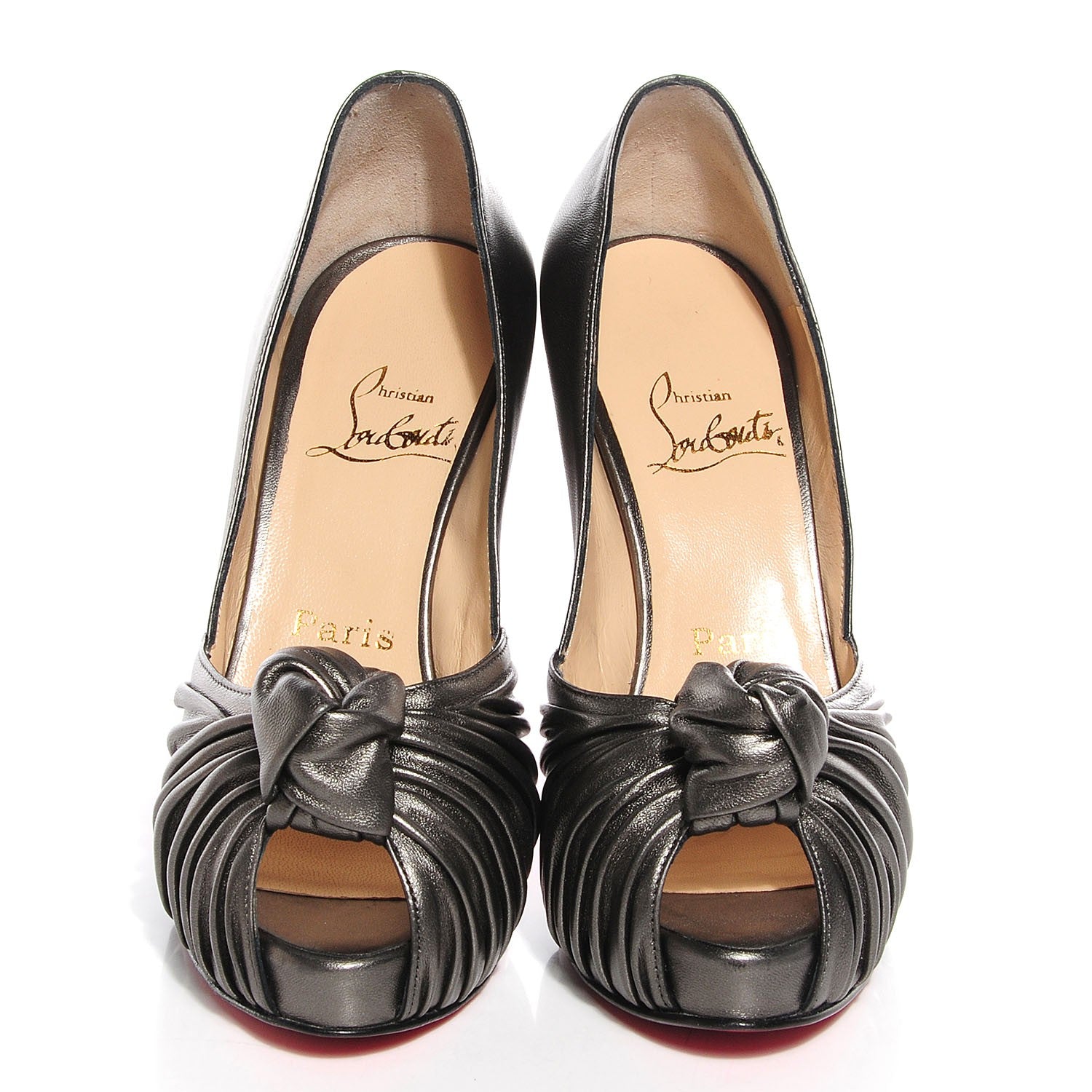 Christian Louboutin Nappa Lady Gres 120 Pumps 36 Pewter 2 of 7