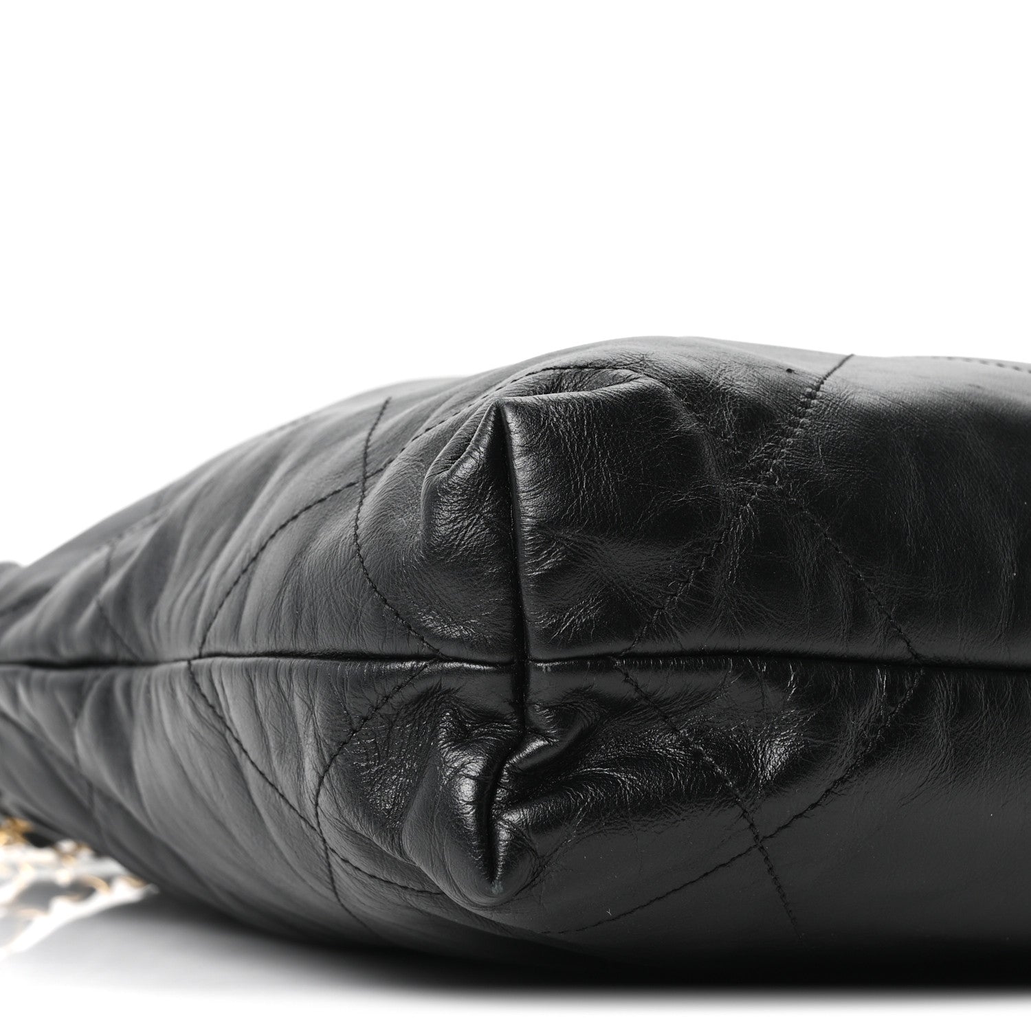 Chanel Shiny Calfskin Quilted Small Chanel 22 Black 16 of 19