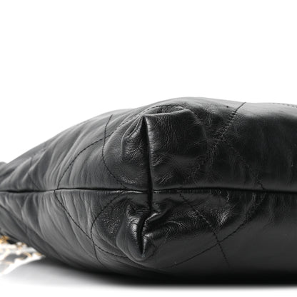 Chanel Shiny Calfskin Quilted Small Chanel 22 Black 16 of 19