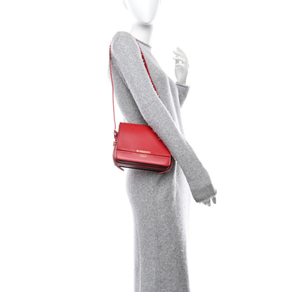 Burberry Smooth Calfskin Small Two Tone Grace Bag Red 2 of 10