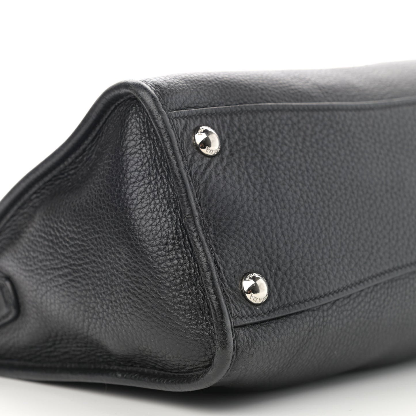 Vitello Daino Shopping Satchel Black