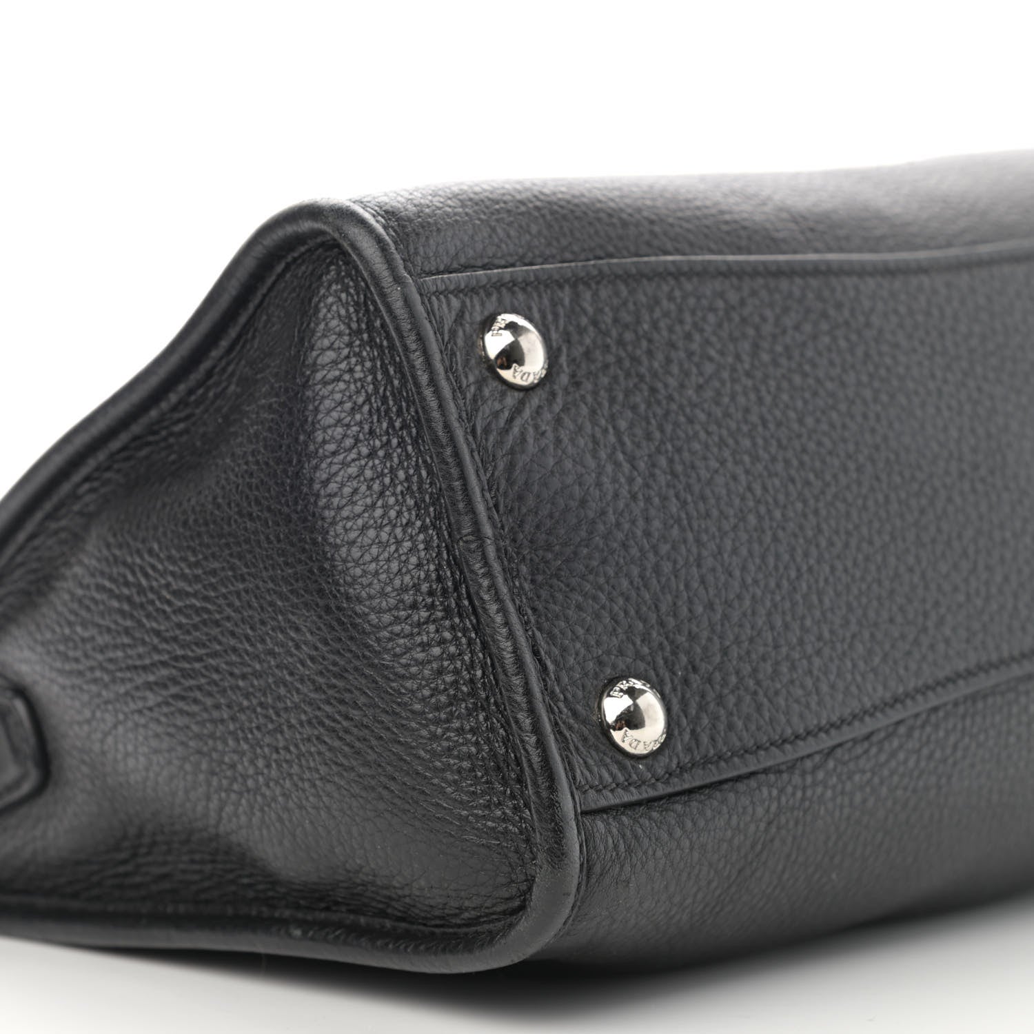 Prada Vitello Daino Shopping Satchel Black 10 of 12