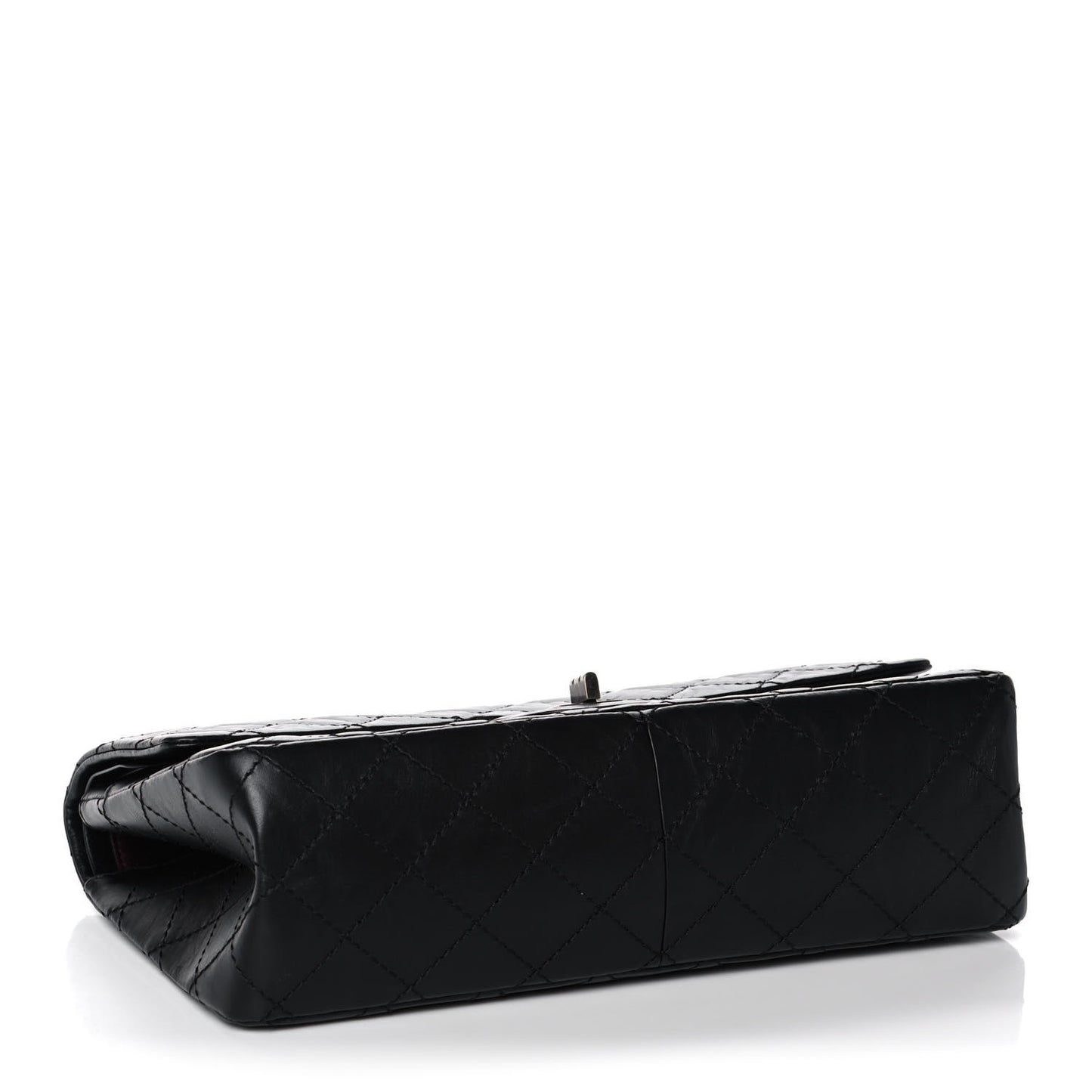 Aged Calfskin Quilted 2.55 Reissue 226 Flap Black