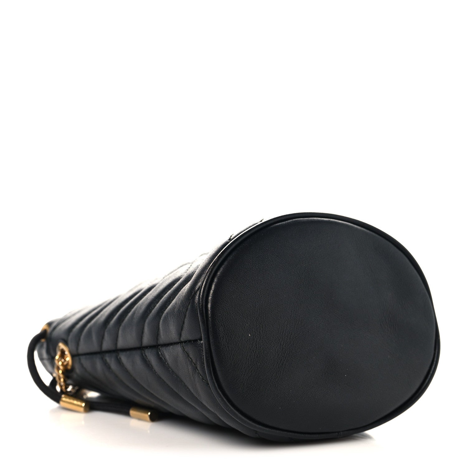 Gucci Calfskin Matelasse Mini GG Marmont 2.0 Bucket Bag Black 4 of 10