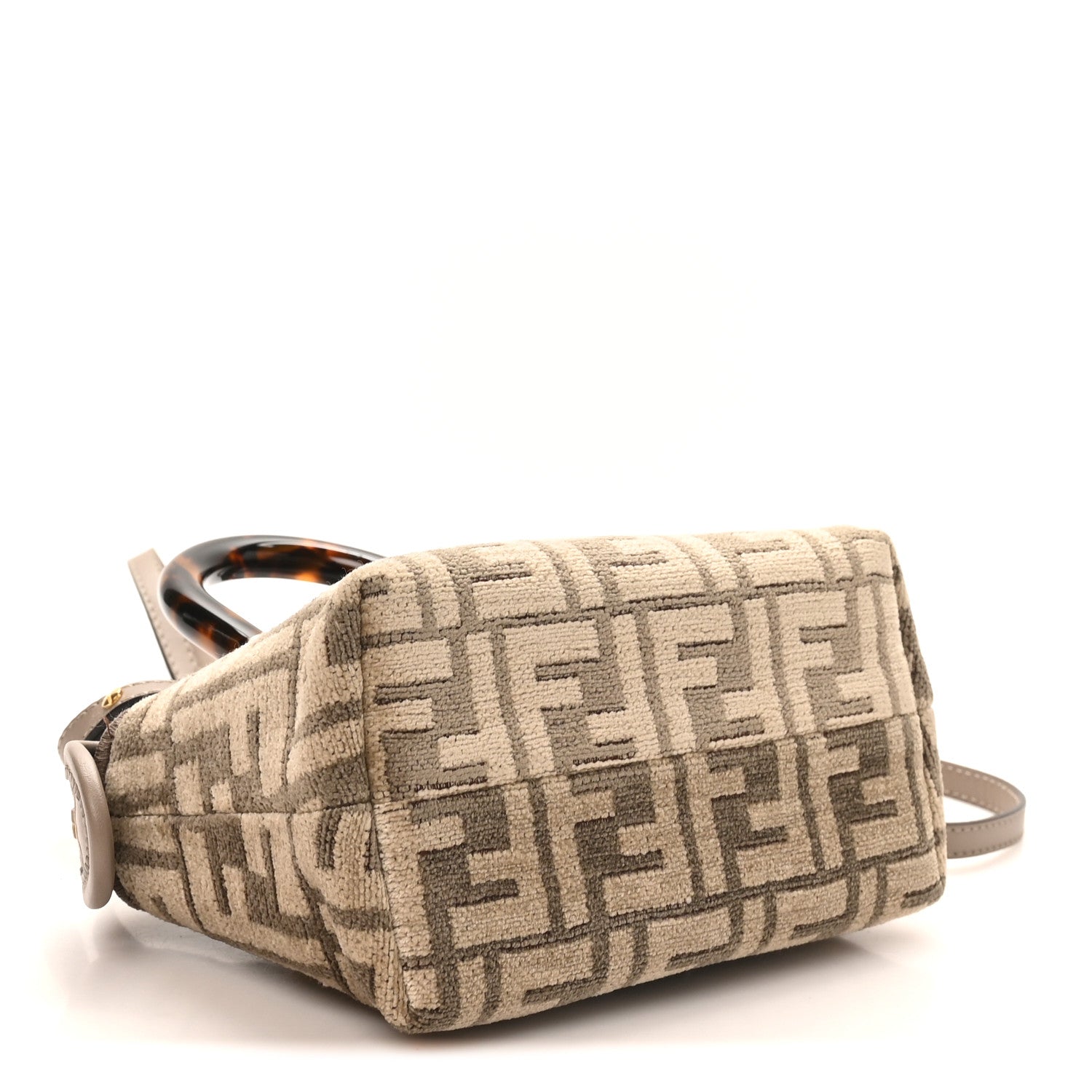 Fendi Chenille Vitello King Plexiglass FF Mini By The Way Top